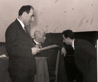 1965: Мартынов Д.Я. и Нестеров В.В. на защите диссертации Кардашовым Н.C.