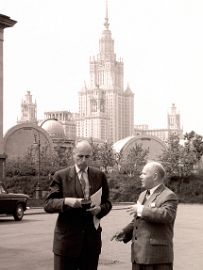 Д.Я, Мартынов и гость из ГДР, 1950-е годы
