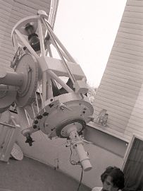Ворошилов Ворошилов у телескопа Цейсс-1. 1973 год.
