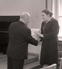Делоне А.Б. и Мартынов Д.Я. 1970 г. В конференц-зале ГАИШ.