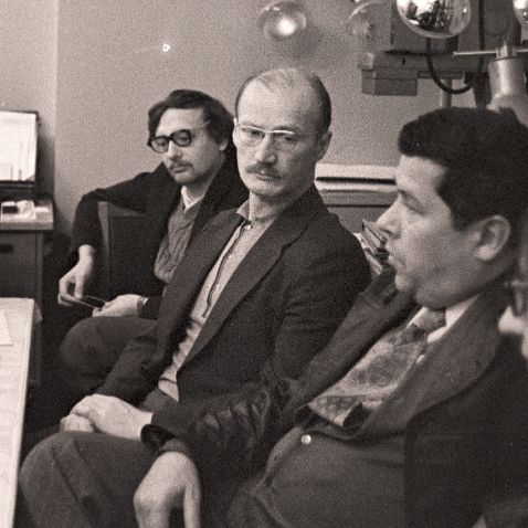 Заседание рабочей группы по научной фотографии 1989 год. В Фотолаборатории ГАИШ.